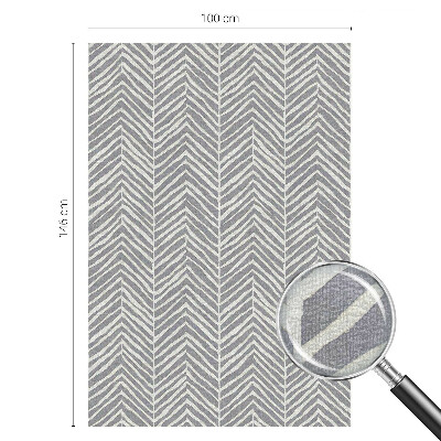 Patterned window film stained glass Zigzag pattern