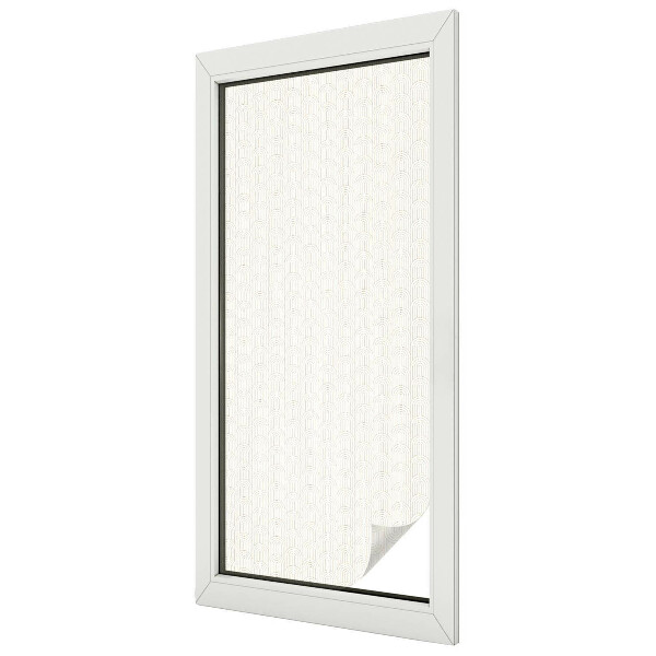 Frosted window film with stained glass pattern Delicate bow