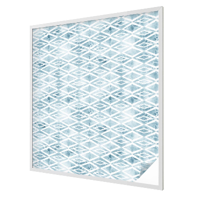 Coloured glass film for windows Blue rhombuses