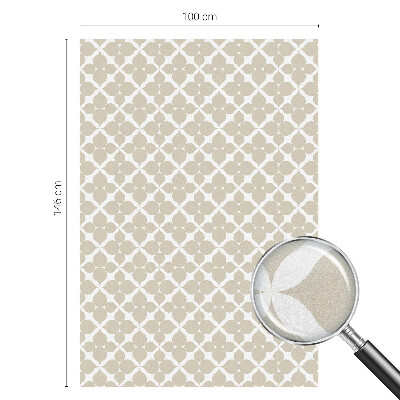 Decorative window film stained glass design Geometric leaves