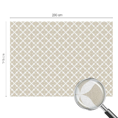 Decorative window film stained glass design Geometric leaves