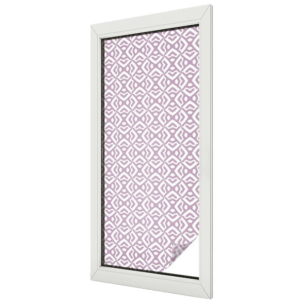 Coloured glass film for windows Purple shapes