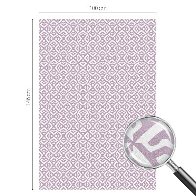 Coloured glass film for windows Purple shapes