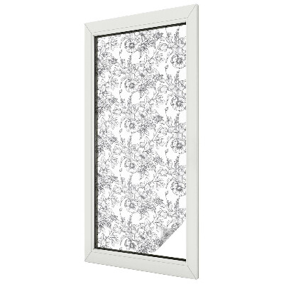 Patterned window film stained glass Floral elegance