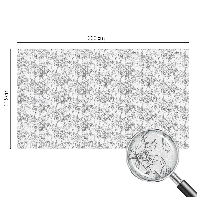 Patterned window film stained glass Floral elegance