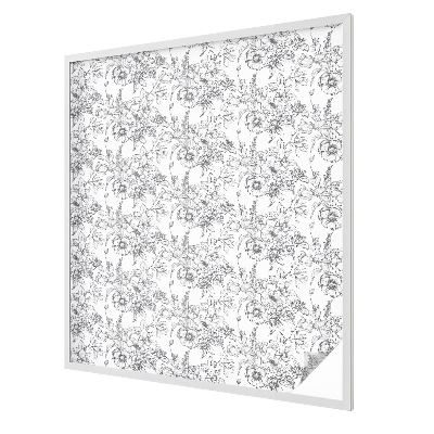 Patterned window film stained glass Floral elegance