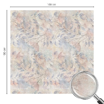 Frosted window film with stained glass pattern Changing effect