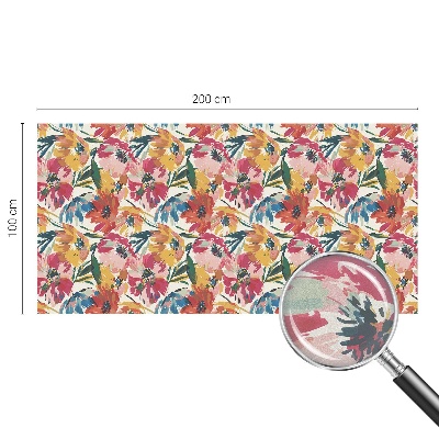 Frosted window film with stained glass pattern Flower explosion