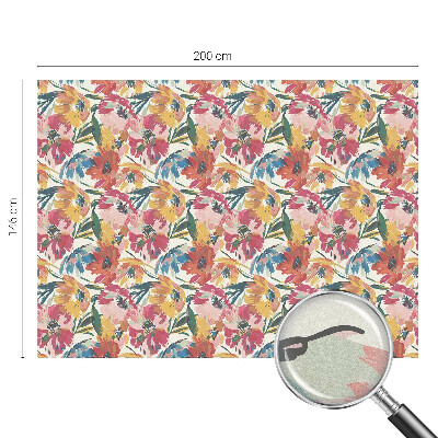 Frosted window film with stained glass pattern Flower explosion