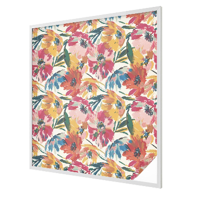 Frosted window film with stained glass pattern Flower explosion