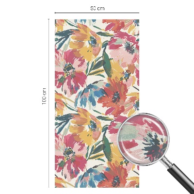 Frosted window film with stained glass pattern Flower explosion