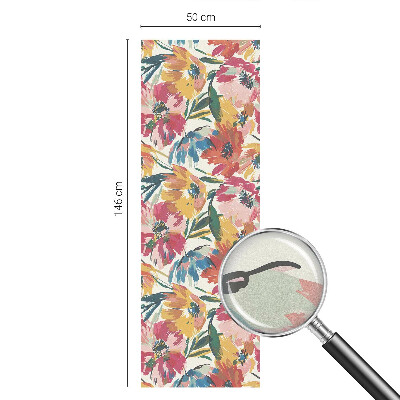 Frosted window film with stained glass pattern Flower explosion