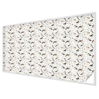 Patterned window film stained glass Dog patterns