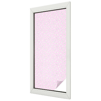 Coloured glass film for windows Floral pattern