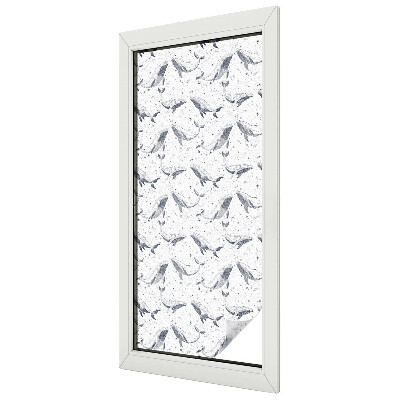 Decorative window film stained glass design Sea creatures