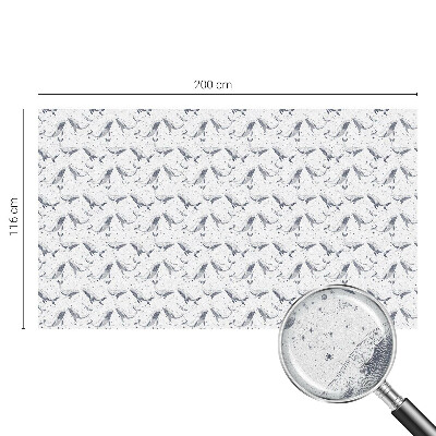 Decorative window film stained glass design Sea creatures