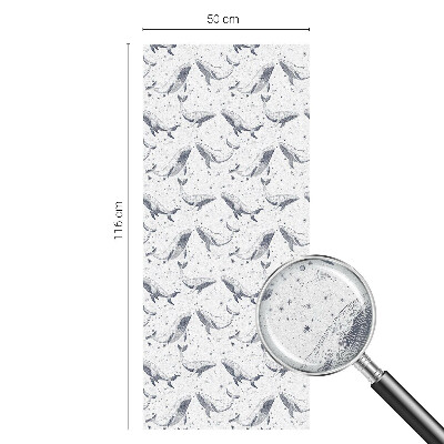 Decorative window film stained glass design Sea creatures