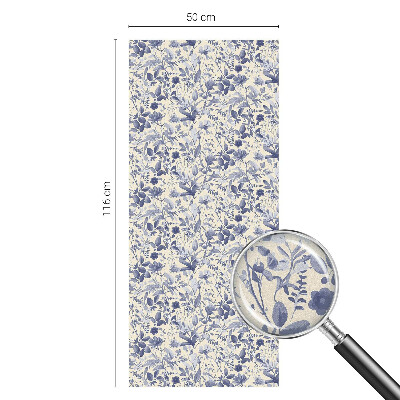 Privacy window film stained glass effect Floral symmetry