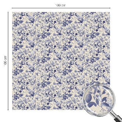 Privacy window film stained glass effect Floral symmetry