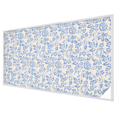 Frosted window film with stained glass pattern Flowers leaves