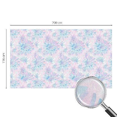 Patterned window film stained glass Floral watercolors