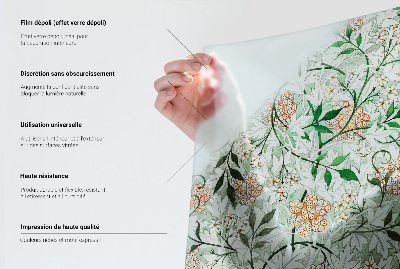 Coloured glass film for windows Exotic nature