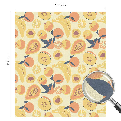 Privacy window film stained glass effect Juicy fruit