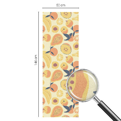 Privacy window film stained glass effect Juicy fruit