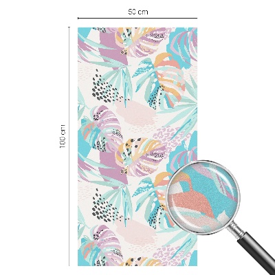 Patterned window film stained glass Abstract jungle