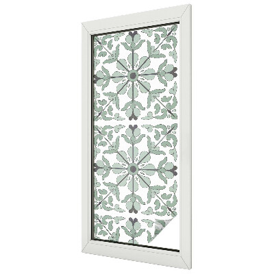 Decorative window film stained glass design Plant pattern