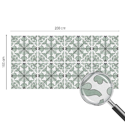 Decorative window film stained glass design Plant pattern