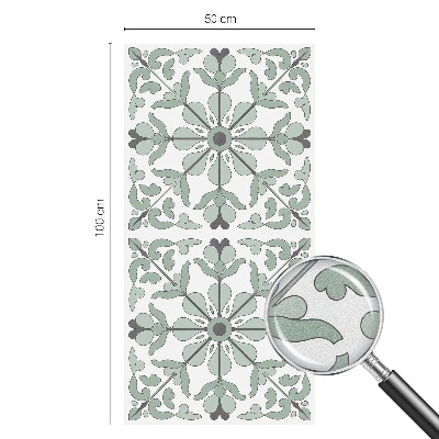 Decorative window film stained glass design Plant pattern