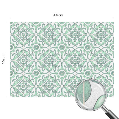 Patterned window film stained glass Green symmetry