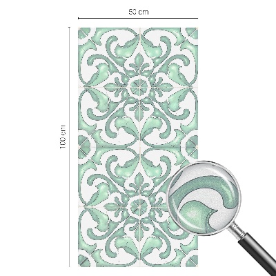 Patterned window film stained glass Green symmetry