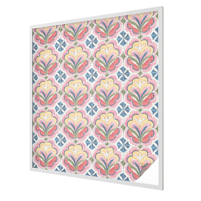 Decorative window film stained glass design Floral patterns