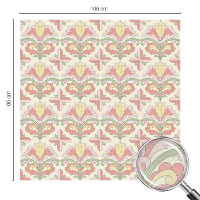 Privacy window film stained glass effect Plant elegance