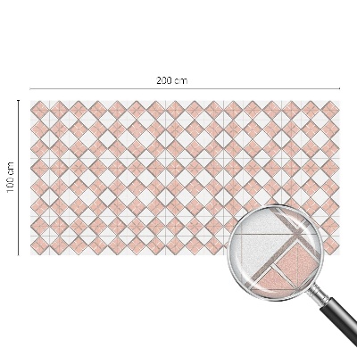 Patterned window film stained glass Geometric rhombuses