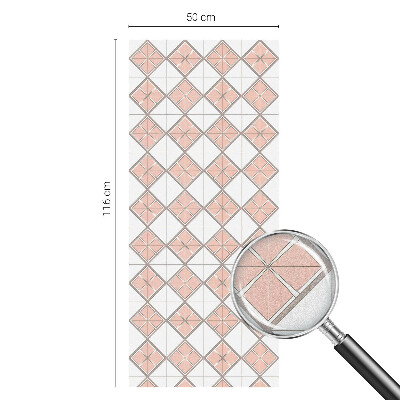 Patterned window film stained glass Geometric rhombuses