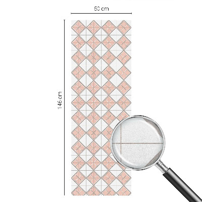 Patterned window film stained glass Geometric rhombuses