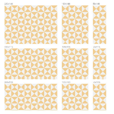 Frosted window film with stained glass pattern Geometric triangles