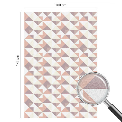 Decorative window film stained glass design Modern triangles