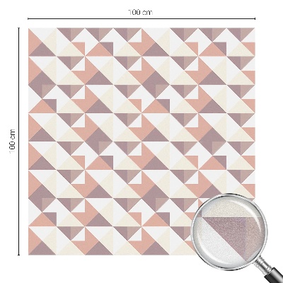 Decorative window film stained glass design Modern triangles