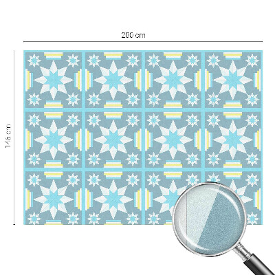 Coloured glass film for windows Star pattern