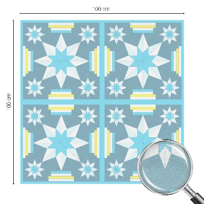 Coloured glass film for windows Star pattern