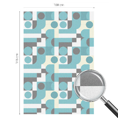 Privacy window film stained glass effect Geometric patterns