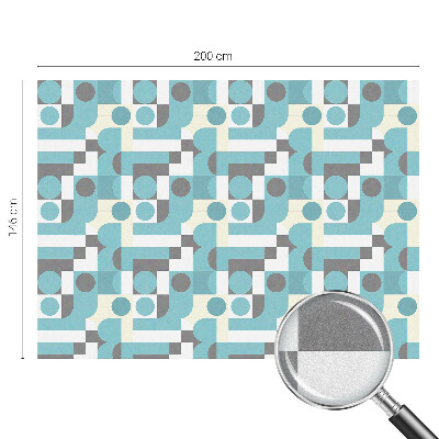 Privacy window film stained glass effect Geometric patterns