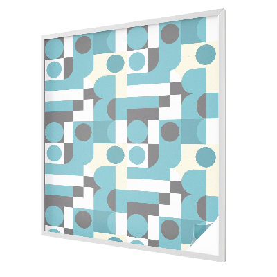 Privacy window film stained glass effect Geometric patterns