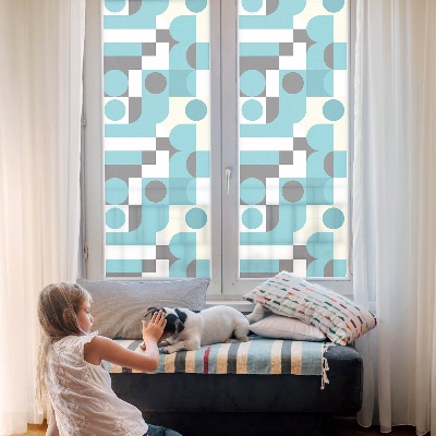 Privacy window film stained glass effect Geometric patterns
