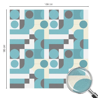 Privacy window film stained glass effect Geometric patterns