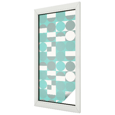 Patterned window film stained glass Geometric shapes